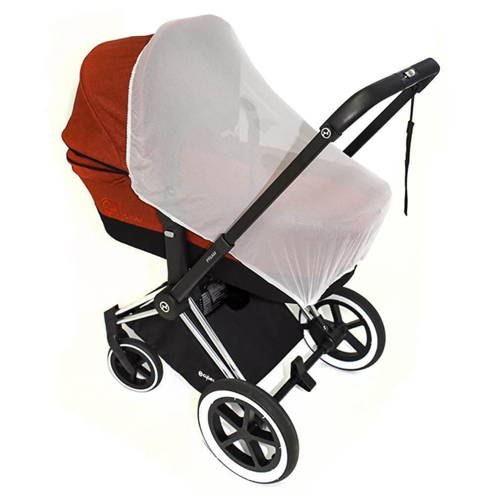 Универсальная черная москитная сетка на всю коляску Cybex