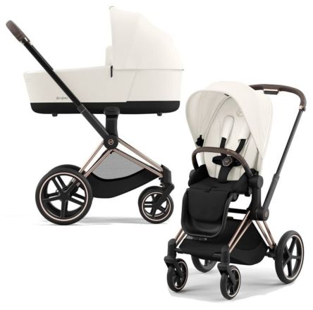 Cybex Priam IV коляска 2 в 1 white рама gold