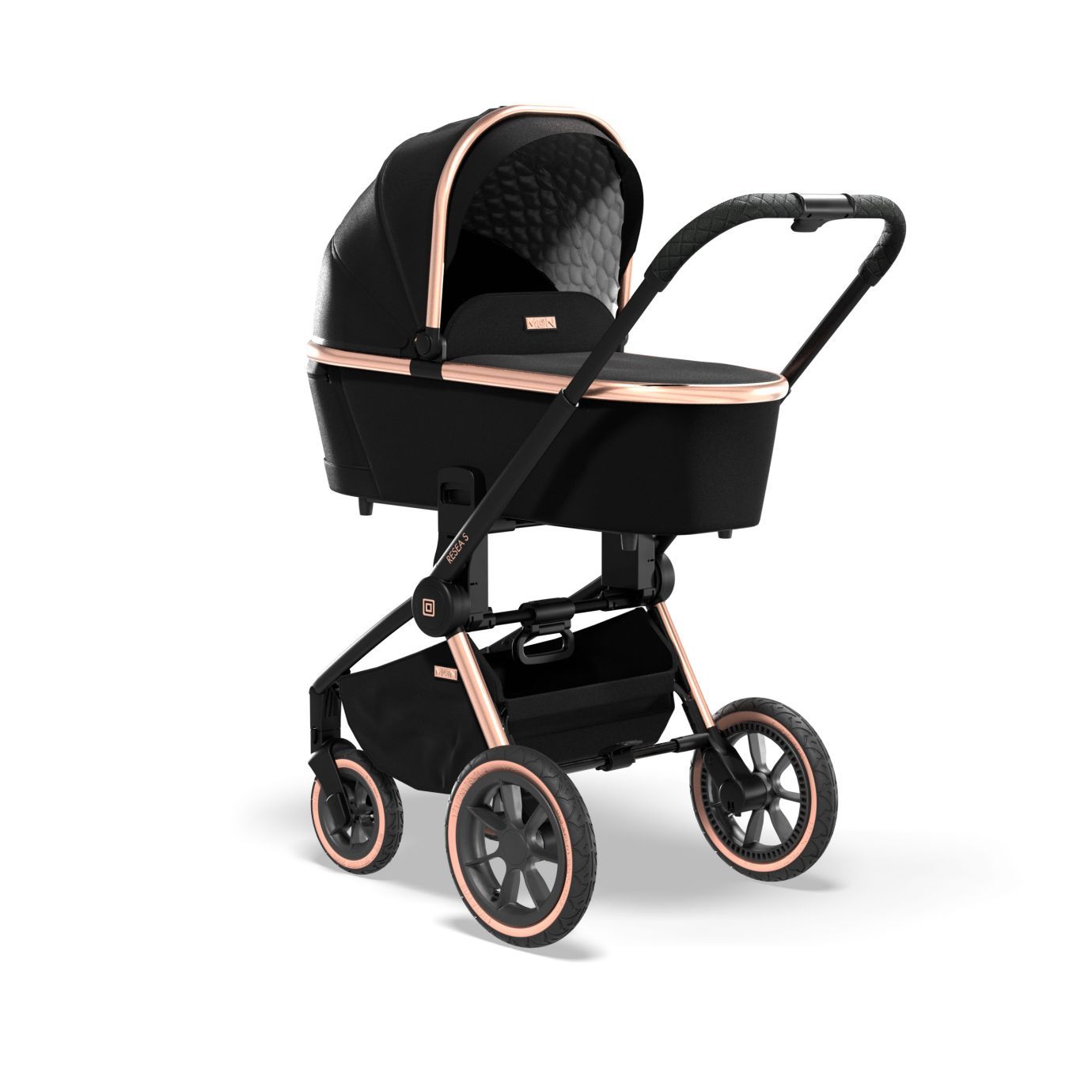Коляска 2в1 Moon Resea S Rosegold