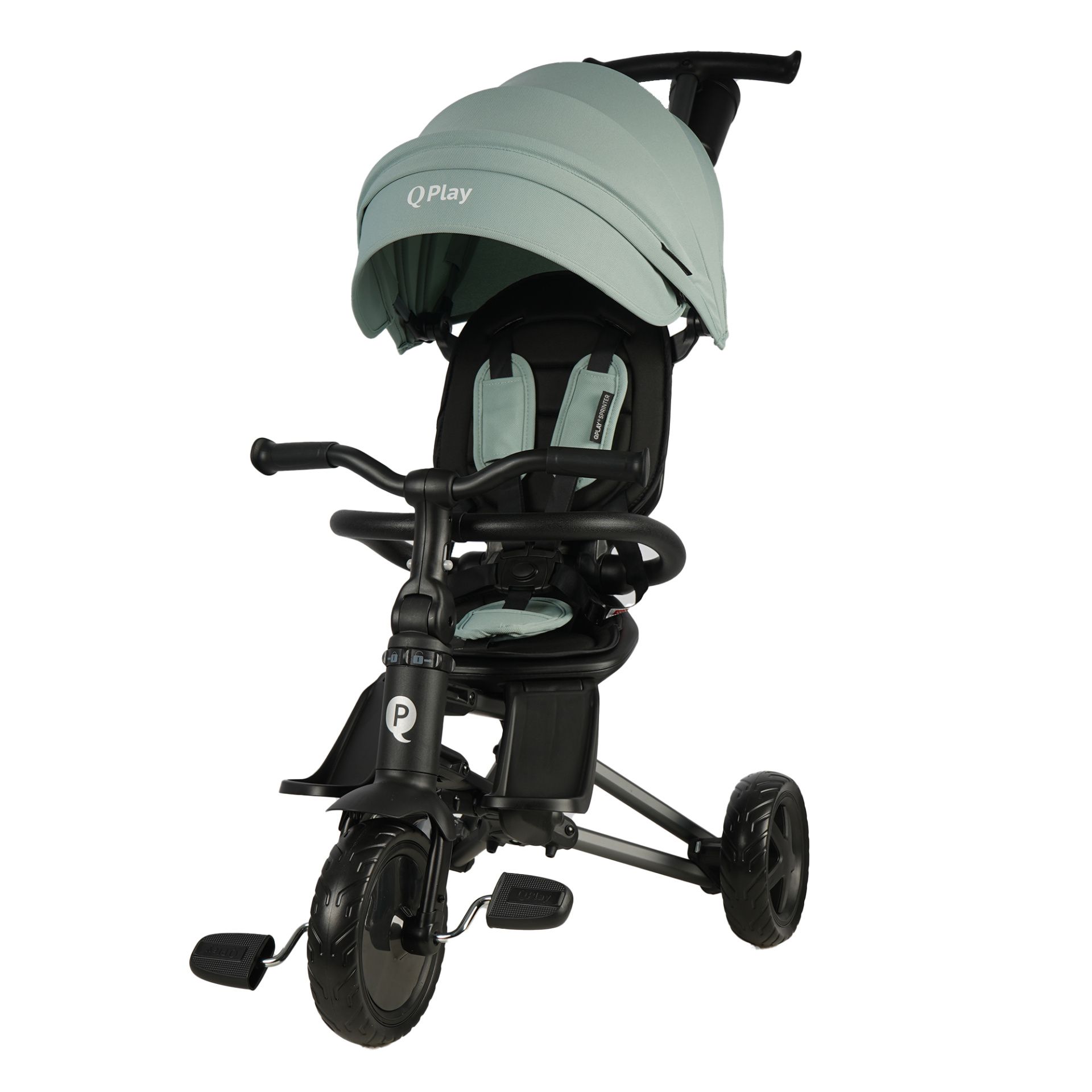 Велосипед трехколесный Qplay S700-16 Sprinter Mint (EVA/Graphite)