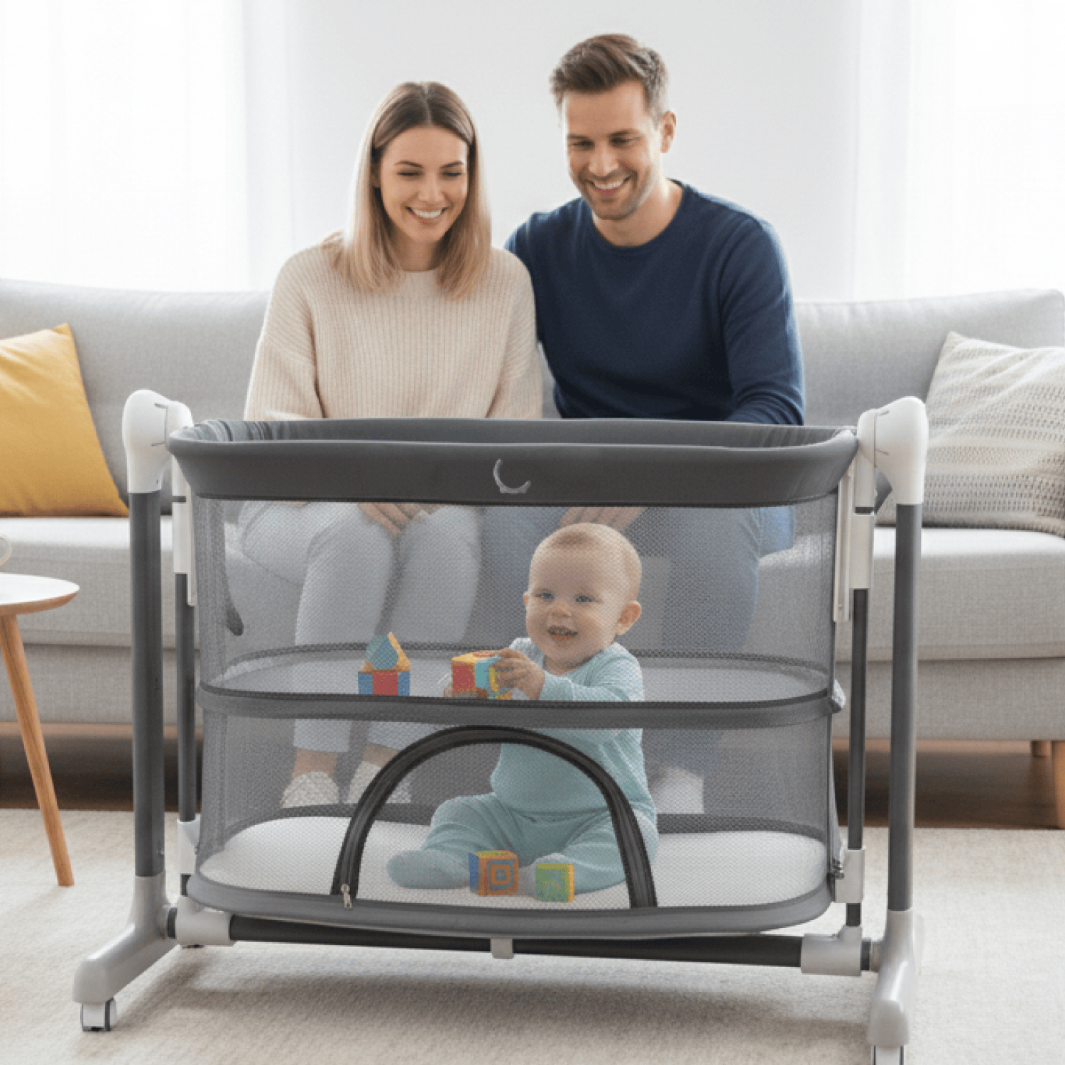 Колыбель Virelle 3в1 серая