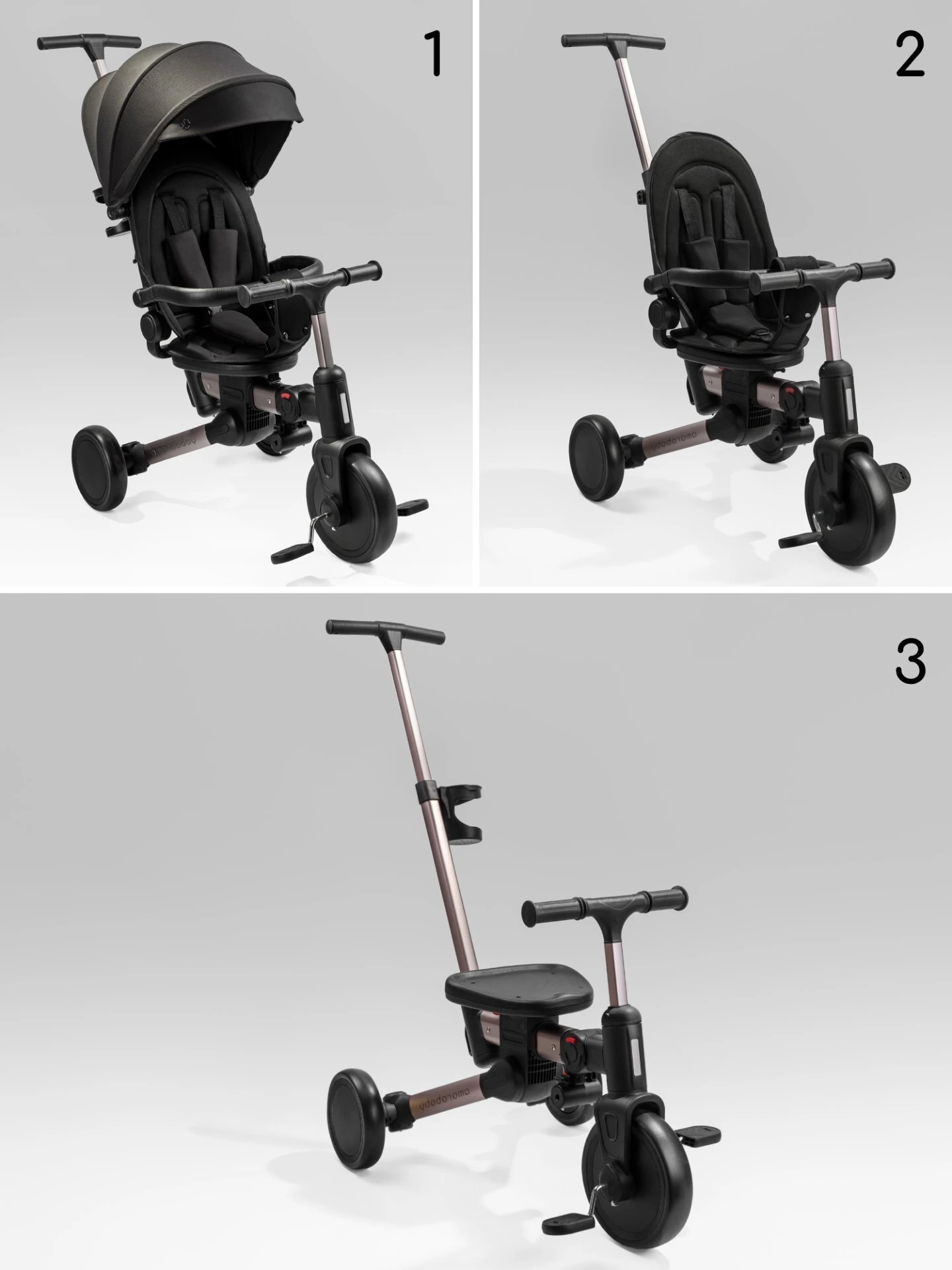 Велосипед многофункциональный Amarobaby, MultiRide черный