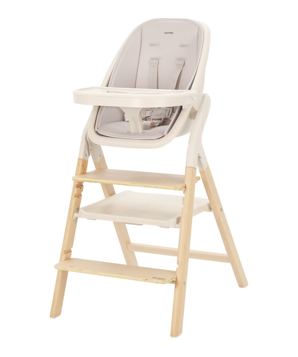 Стульчик для кормления Carrello Ergo, Sugar Beige (Светло-серый)
