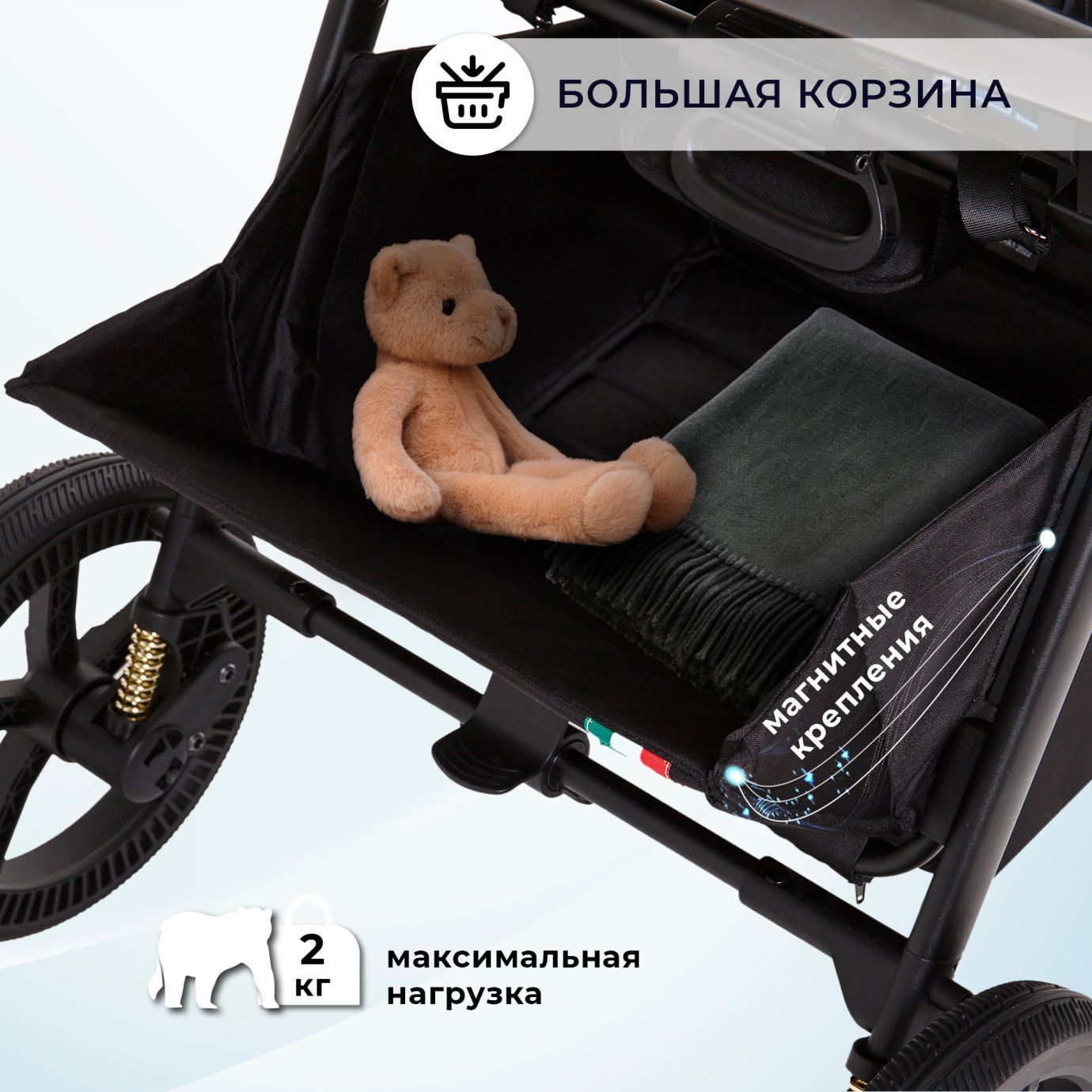 Коляска Sweet Baby Stella Plus Neo Black
