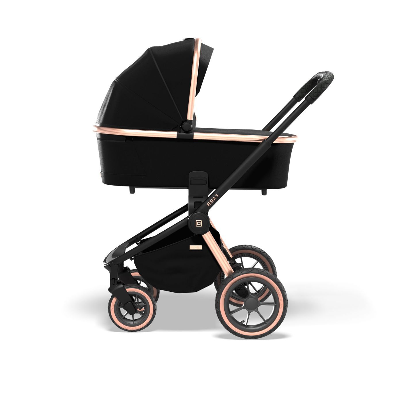 Коляска 2в1 Moon Resea S Rosegold