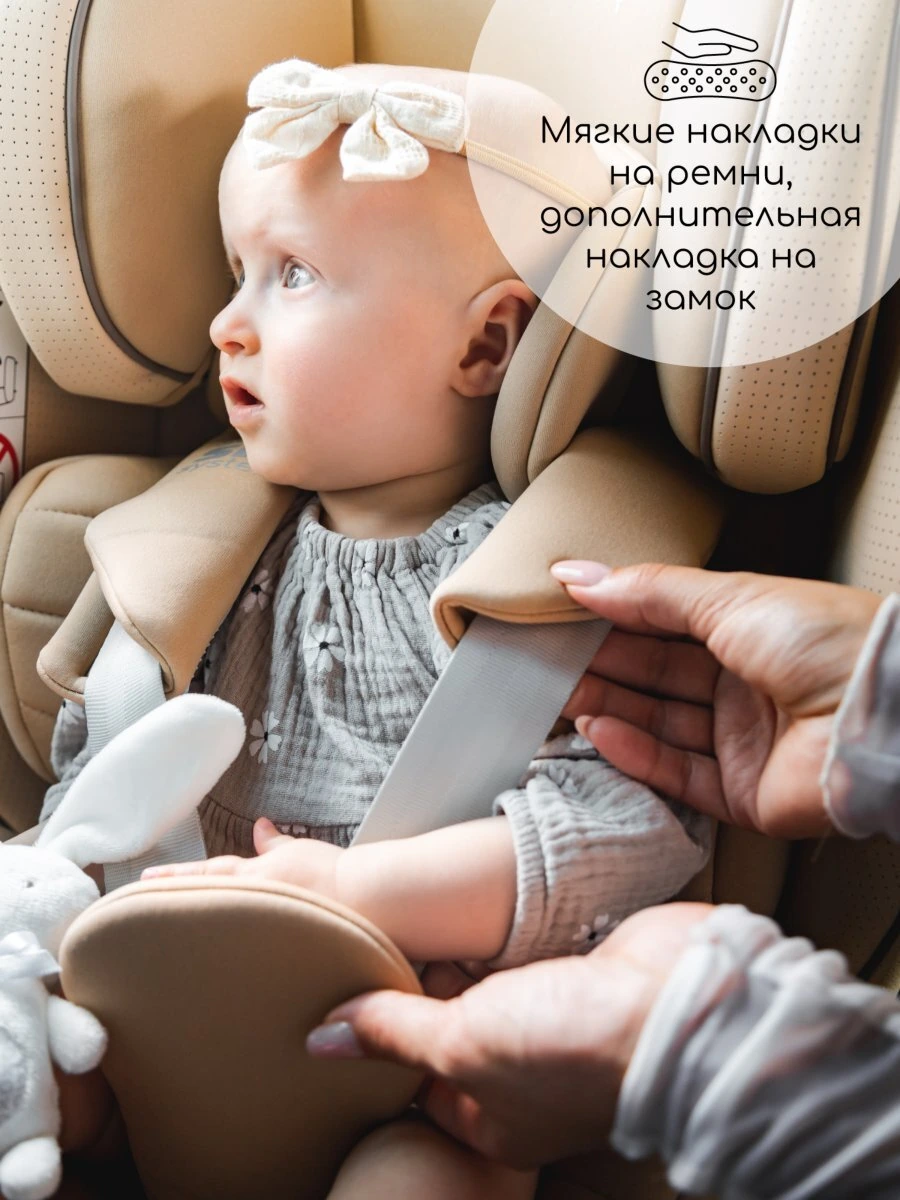 Автокресло детское CHAMPION, Isofix класс D, группа 0+/1/2/3 графит