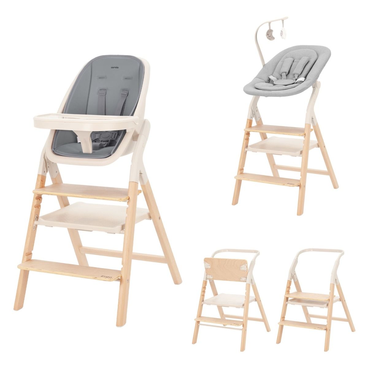 Стульчик для кормления Carrello Ergo, Carbon Grey (Темно-серый)