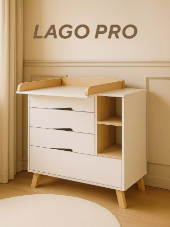 Комод Rant Lago Pro 800/4 CRYSTAL BEIGE