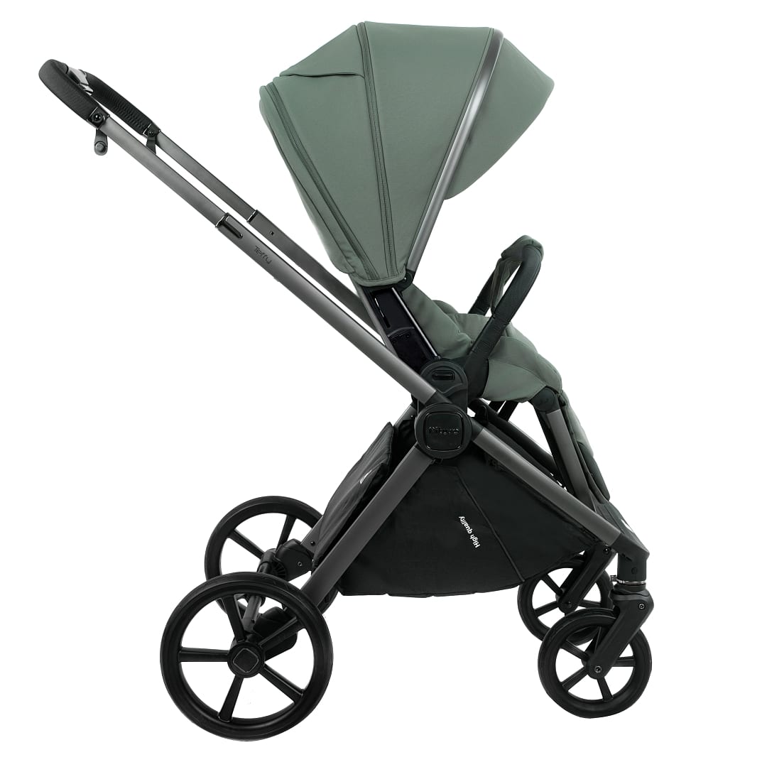 Коляска 2 в1 Teffy короб+прогулка Sage Green/Graphite