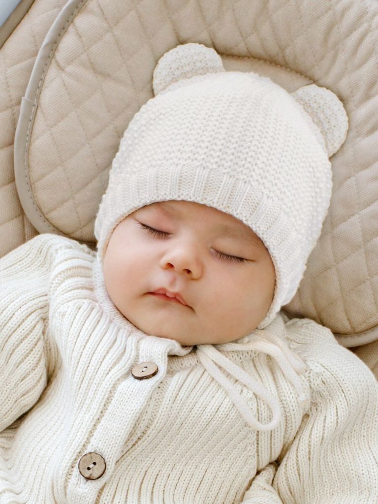 Шапка детская вязаная Pure Love Teddy, демисезонная, молочный