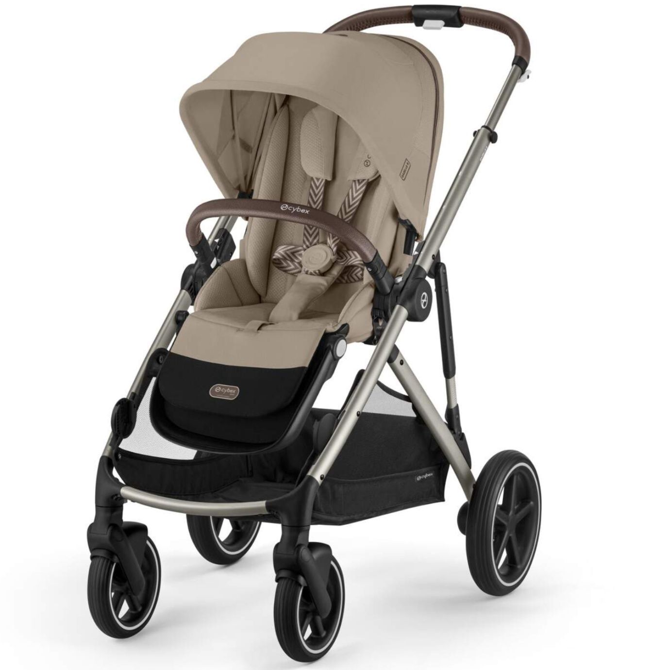 Прогулочная коляска для двойни Cybex Gazelle S BLK 2024