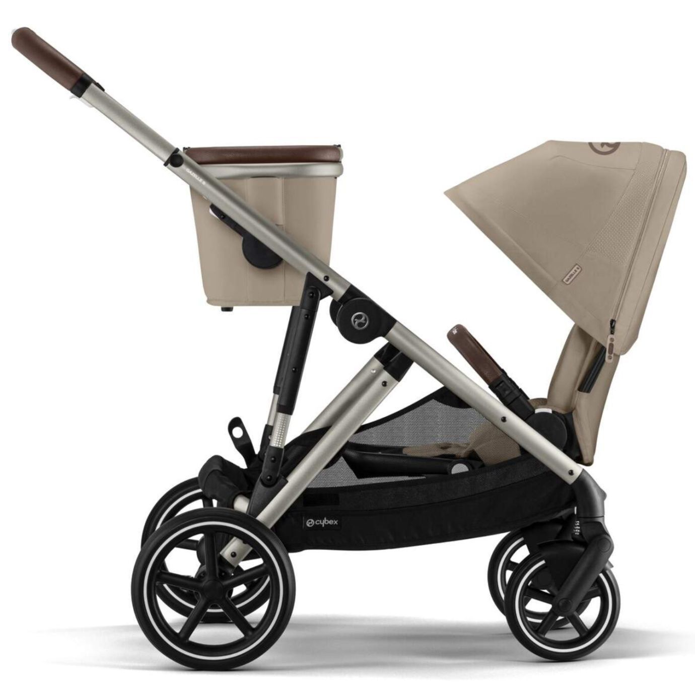 Прогулочная коляска для двойни Cybex Gazelle S BLK 2024