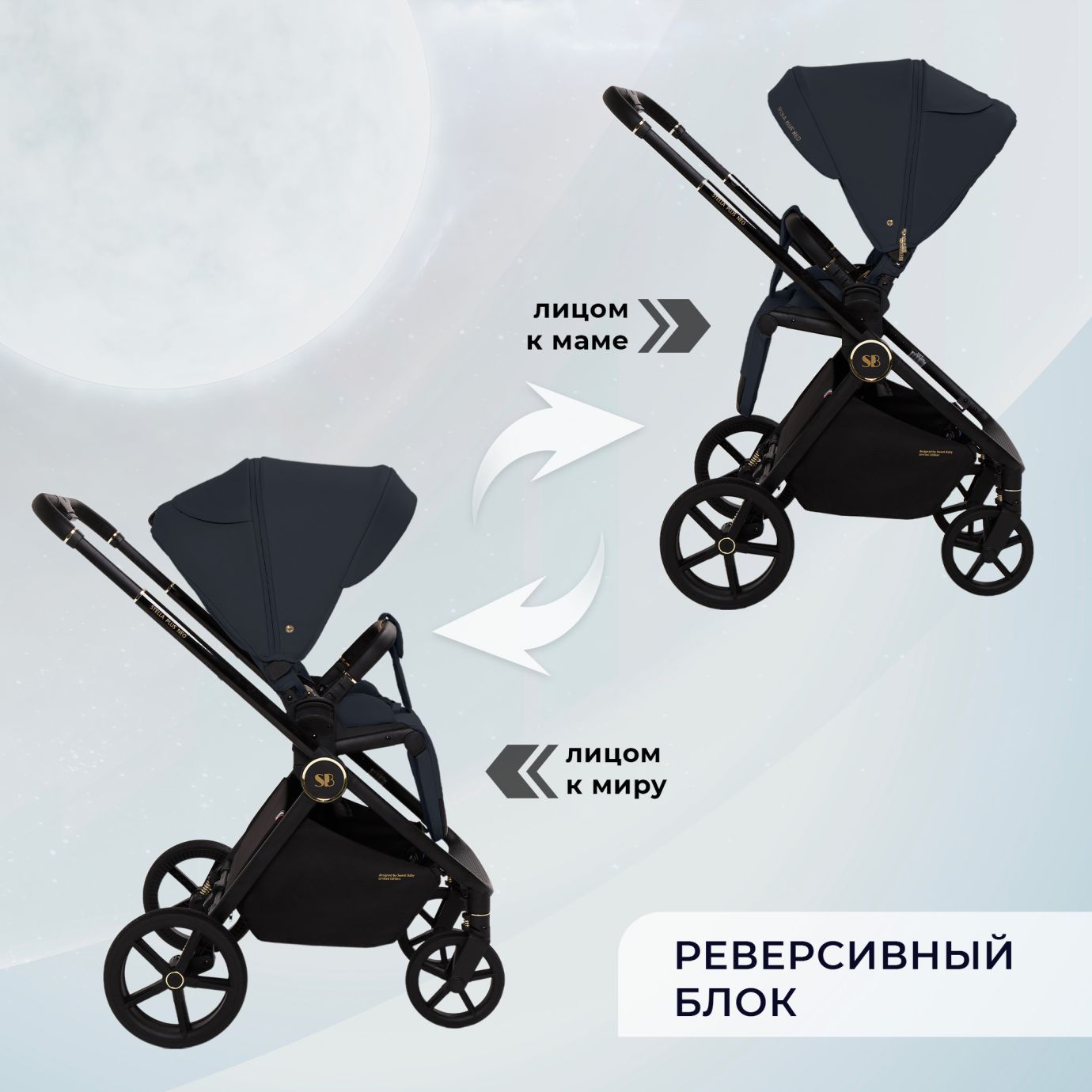 Коляска Sweet Baby Stella Plus Neo Dark Grey