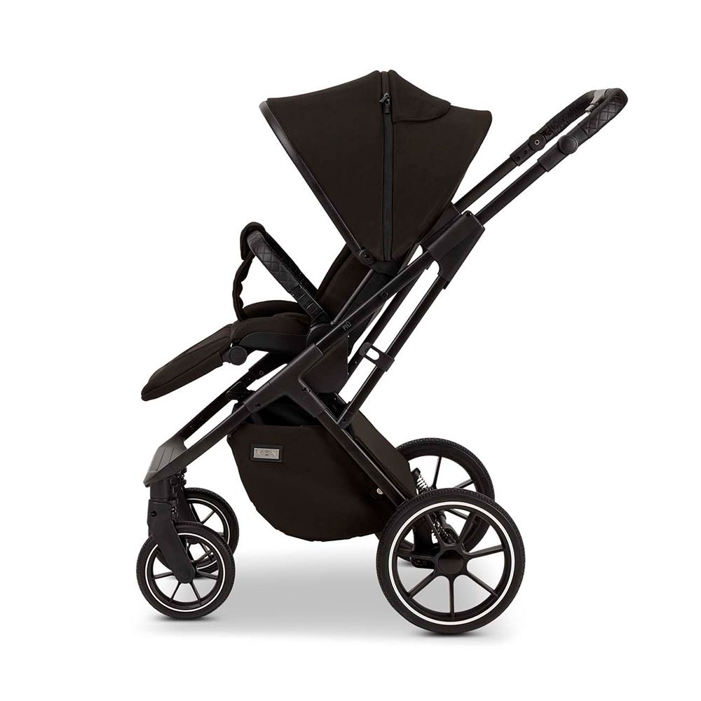 Коляска Moon Piu 2 в 1 Black 2024