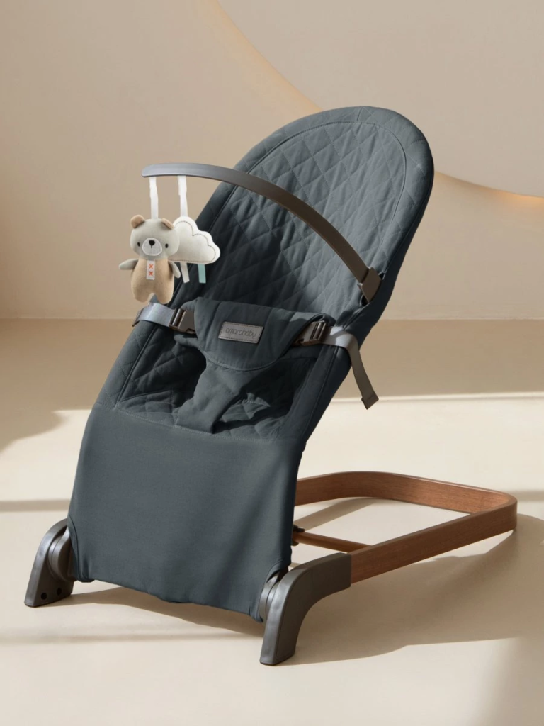 Детский шезлонг Amarobaby, Harmony, серый