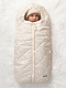 Конверт стеганый детский зимний Amarobaby HEAT, молочный 85 размер