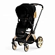 Детская коляска Cybex PRIAM IV FE JS Wings (с золотыми крыльями) с прогулочным блоком и рамой