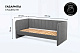 Диван - кровать 160х80 см Crecker ткань Микровелюр