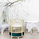 Круглая кроватка EVA «VIP», декор бархат