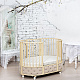 Круглая кроватка EVA «VIP», декор бархат