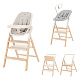 Стульчик для кормления Carrello Ergo, Linen Beige (Бежевый)