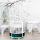 Круглая кроватка EVA «VIP», декор бархат