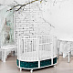Круглая кроватка EVA «VIP», декор бархат