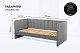 Диван - кровать 160х80 см Crecker ткань Микровелюр