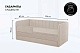Диван - кровать 160х80 см Crecker ткань Микровелюр
