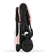 Cybex Coya Matt Black Peach Pink с дождевиком