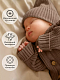 Комбинезон вязаный детский Pure Love Tot, демисезонный, коричневый