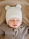 Шапка детская вязаная Pure Love Teddy, демисезонная, молочный