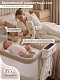 Колыбель приставная Sweet Baby Comfort белая/ бежевая