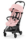 Cybex Coya Matt Black Peach Pink с дождевиком