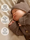 Комбинезон вязаный детский Pure Love Tot, демисезонный, коричневый