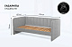 Диван - кровать 160х80 см Crecker ткань Микровелюр