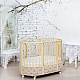 Круглая кроватка EVA «VIP», декор бархат