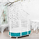 Круглая кроватка EVA «VIP», декор бархат