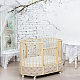 Круглая кроватка EVA «VIP», декор бархат