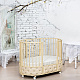 Круглая кроватка EVA «VIP», декор бархат