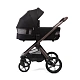Коляска 2в1 Peppy Monaco Thermo Black (рама серо-коричневая)