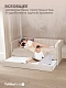Диван - кровать 160х80 см Crecker ткань Микровелюр