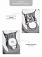 Электронные качели детские AMAROBABY ERGO SWING, серый
