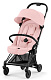 Cybex Coya Matt Black Peach Pink с дождевиком