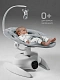 Качели электронные детские Smart swing, серый
