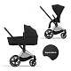 Cybex Priam IV коляска 2 в 1 Deep Black рама gold