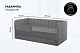 Диван - кровать 160х80 см Crecker ткань Микровелюр